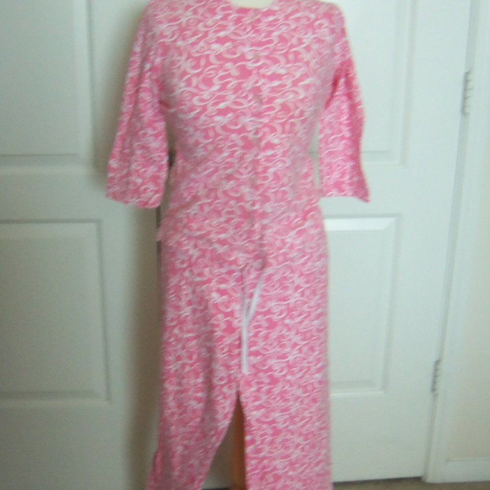 Lilly Pulitzer Pajama Set Pink & White Bows Small
